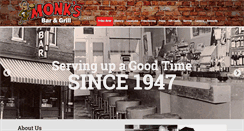 Desktop Screenshot of monksbarandgrill.com