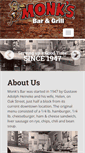 Mobile Screenshot of monksbarandgrill.com